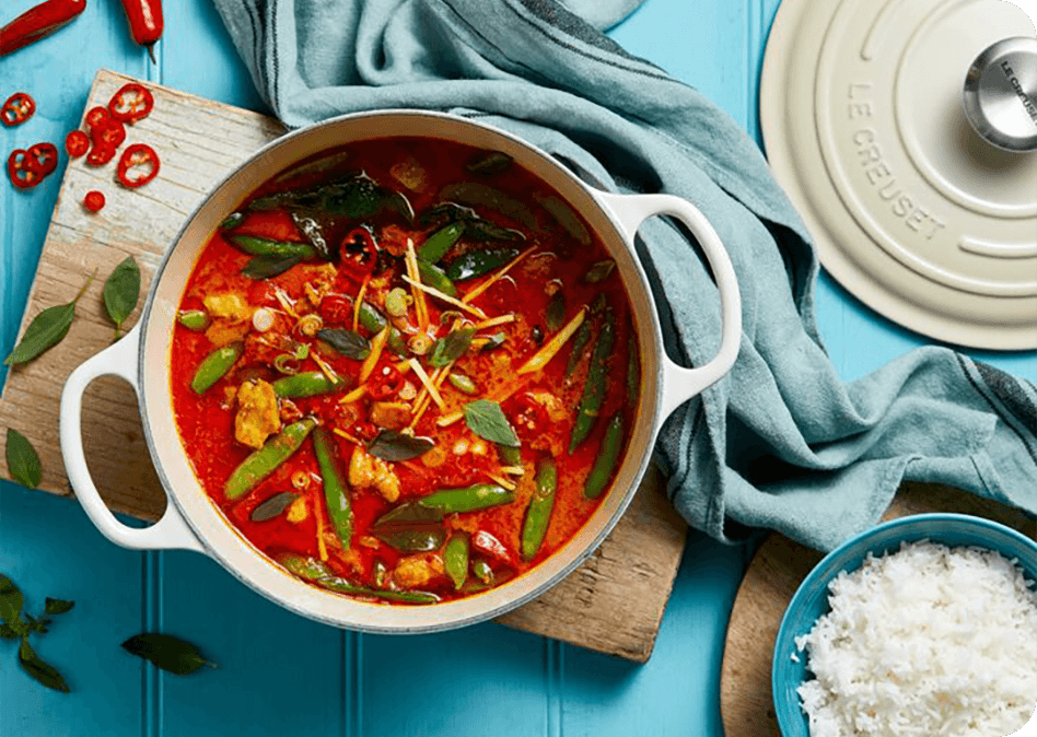 Thaise rode curry met kip