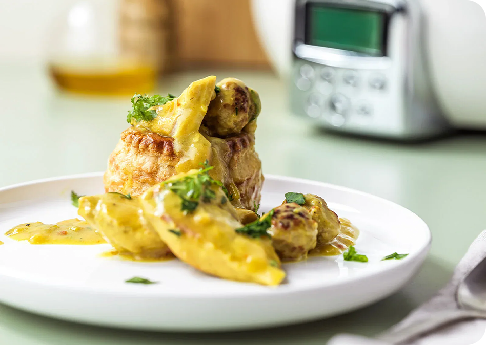 Vol-au-vent met curry