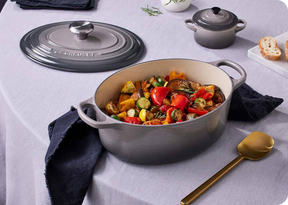 Provençaalse ratatouille met geroosterde groenten