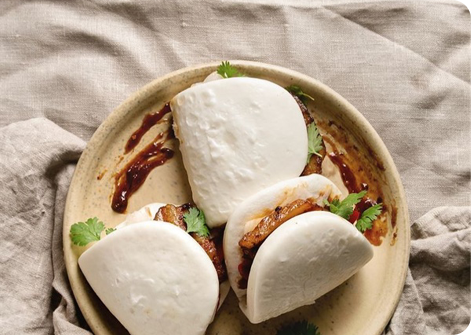 Zelfgemaakte zachte Bao Buns