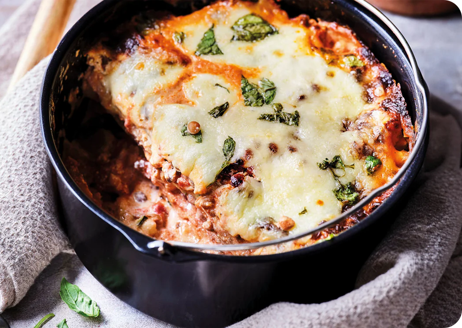 Groentelasagne met linzen