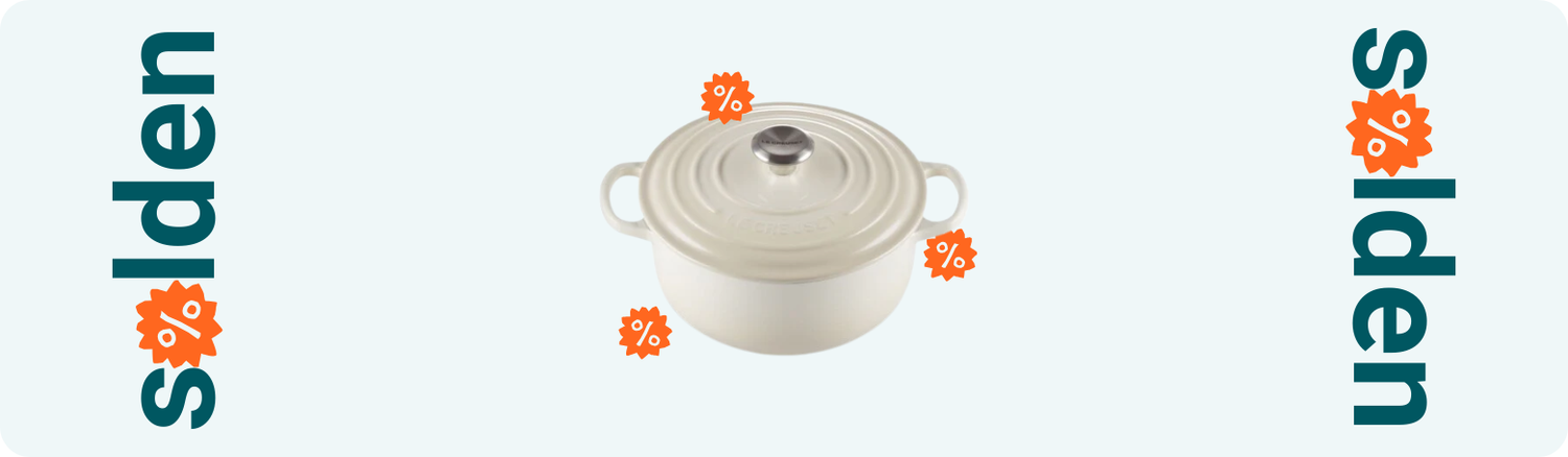 Solden Le Creuset bij Cook & Sizzle