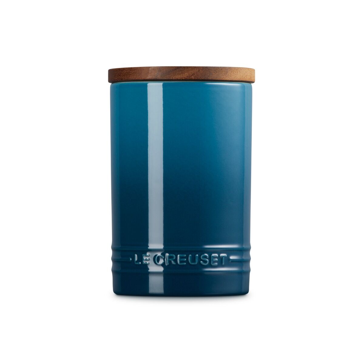 Le Creuset - Aardewerk - Voorraadpot met houten deksel 10cm 0,54l Azure